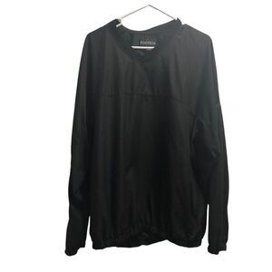 FootJoy Foot Joy Size Extra Large (XL) Black V Neck Pull Over Windbreaker
